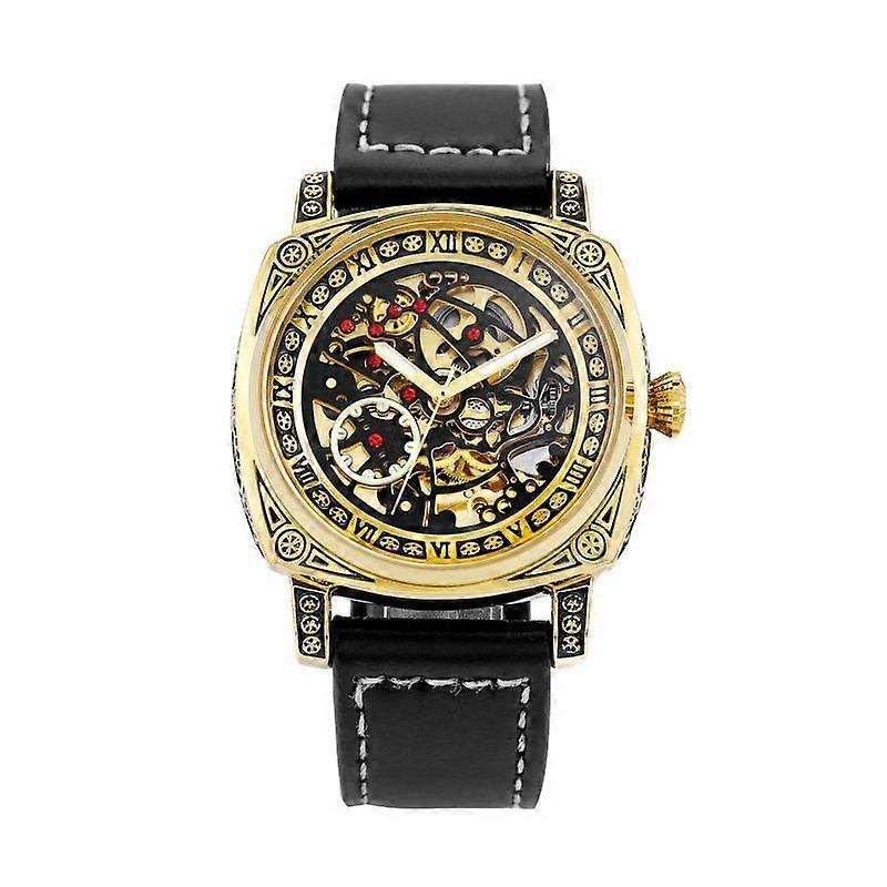 OHP J05 Mechanical Watch Fully Automatic Men's Mechanical Watch Night hollow Square transparent bottom night glow