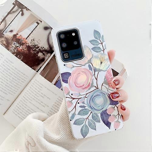 For Samsung Galaxy Note20 Colorful Flower Pattern TPU Protective Case