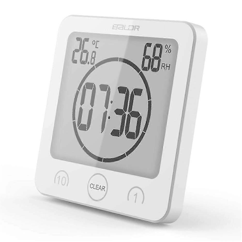 Bathroom Clock, Shower Timer Alarm Digital Clocks , Waterproof Timer_fi