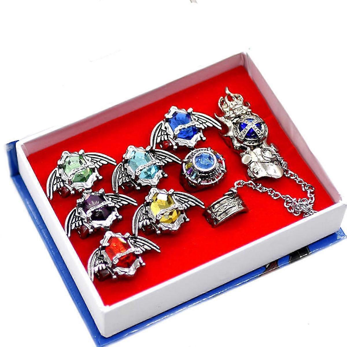 8pcs Hitman Re Vongolas Ring Anime Jewelry Rings For Men Women