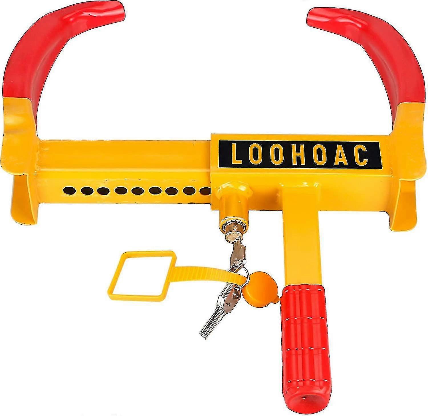 Wheel Clog - Par Clog For Car, Bike, Caravan, Trailer, Pvc , 9 Holes With 3 Keys
