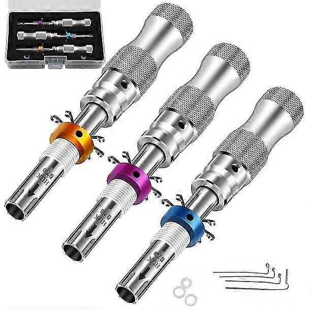 Lukkosepän työkalusarja ruostumaton teräs 7 / 7.5 / 7.8mm putkimainen lukon valintatyökalu Ammattimainen putkimainen nokkalukkotarvikkeet hätätyökalu aloittelijoille ja ammattilaisille