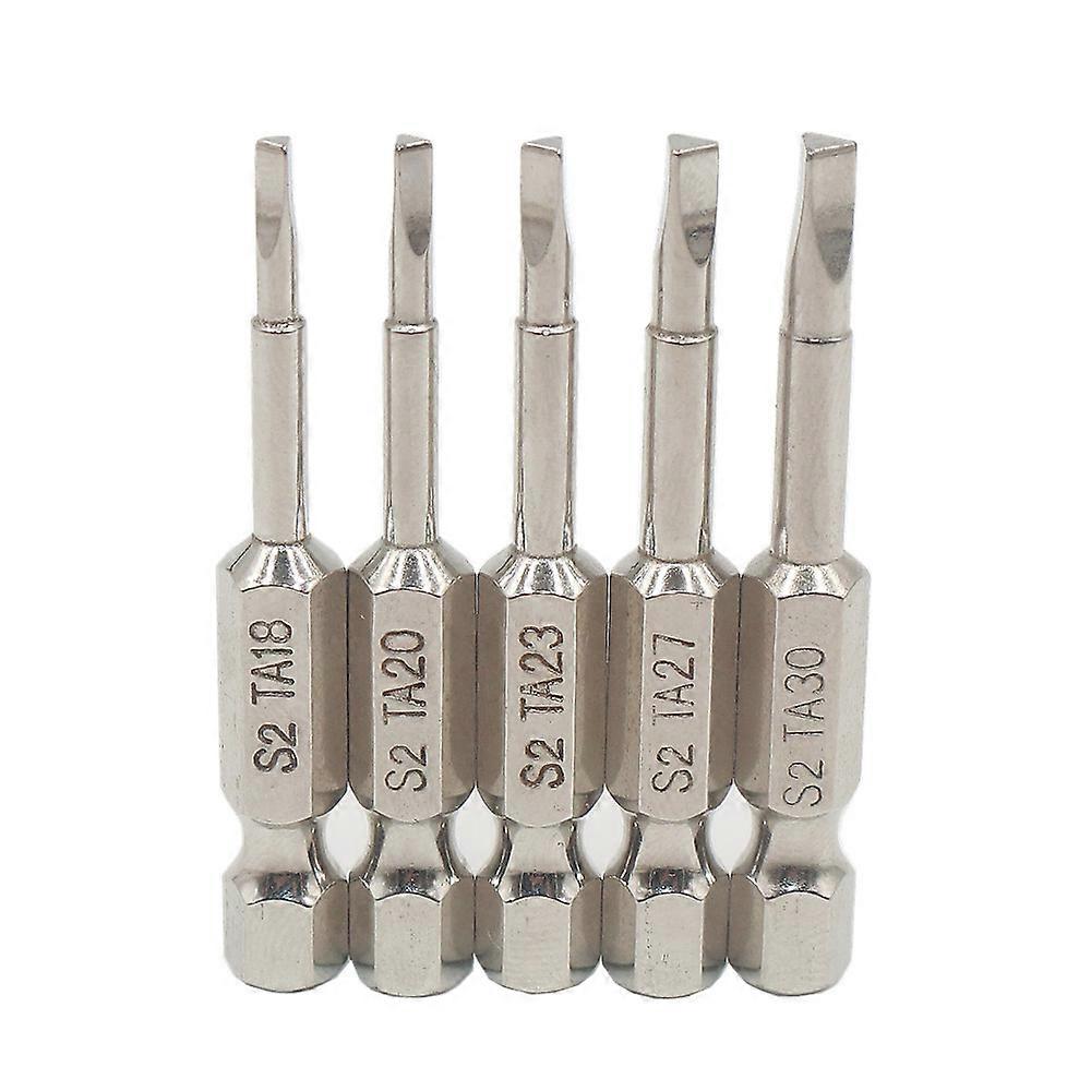 Triangle Drill Bit 5pcs 50mm 1/4 Magnetic Hex Shank Triangular Head Screwdriver Bit Set S2 Steel Screwdriver Bits,2024 Ping