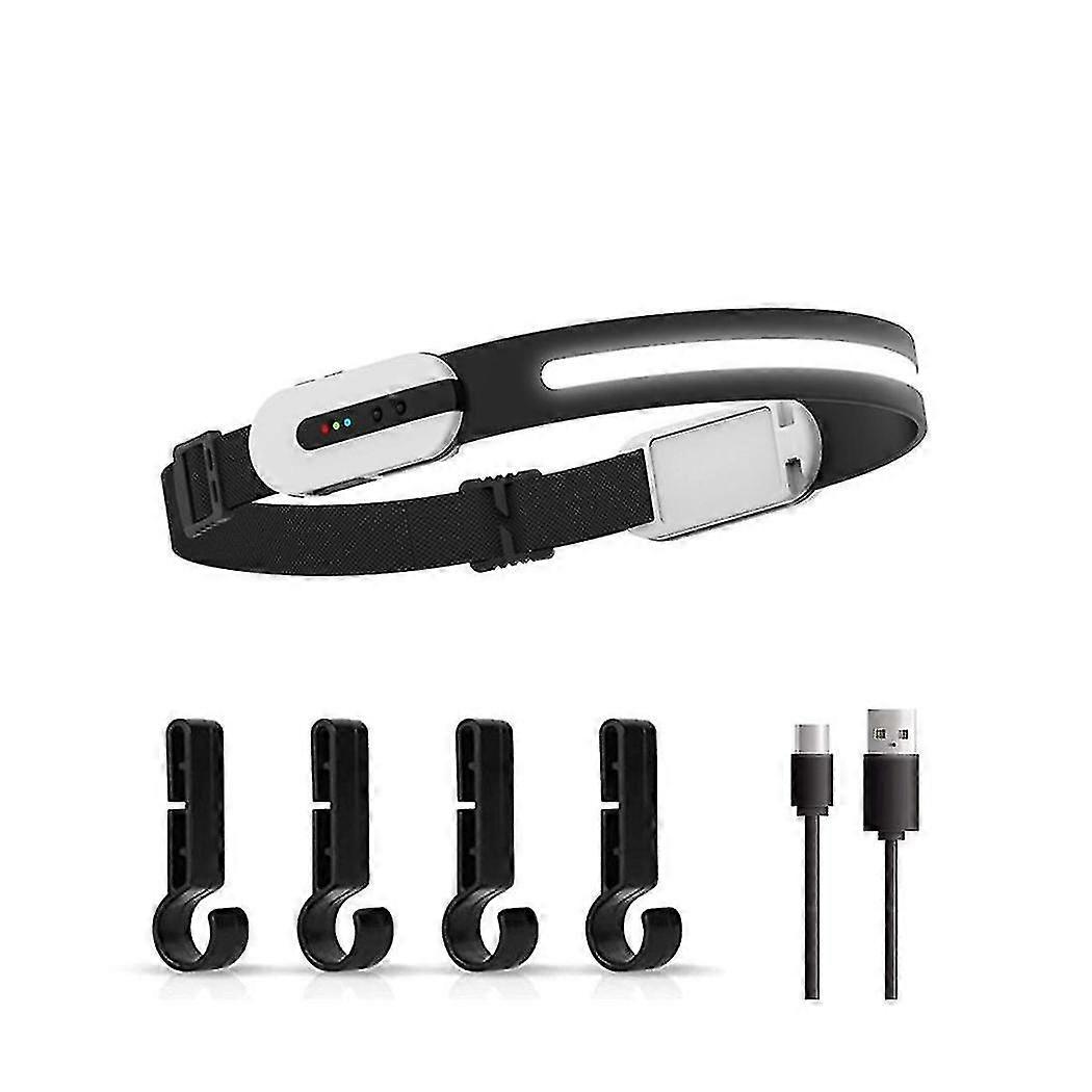Multi-function Induction Headlights Support Fast Charging Bluetooth Conversation Fishing Outdoor He