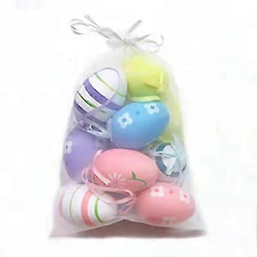 Easter Eggs, Plastic Easter Decoration, Easter Eggs For Hanging, Plastic Easter Eggs, Size: 6 X 4 Cm