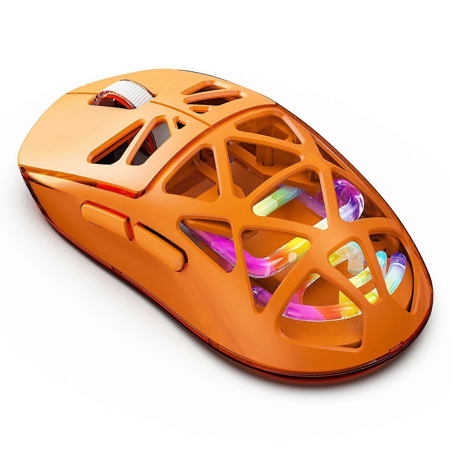 M7 Wired / Bluetooth / 2.4G Wireless Mouse RGB Light Gaming Office Home Computer Laptop Mice - Orang