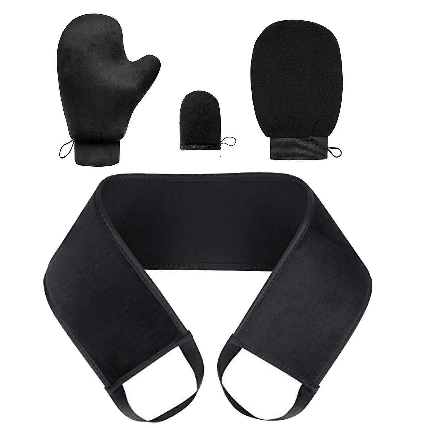 4 in 1 Self Tanning Mitt Applicator Kit with 2 Size Self Tanning Mitt Applicator,Tanning lotion applicator for back