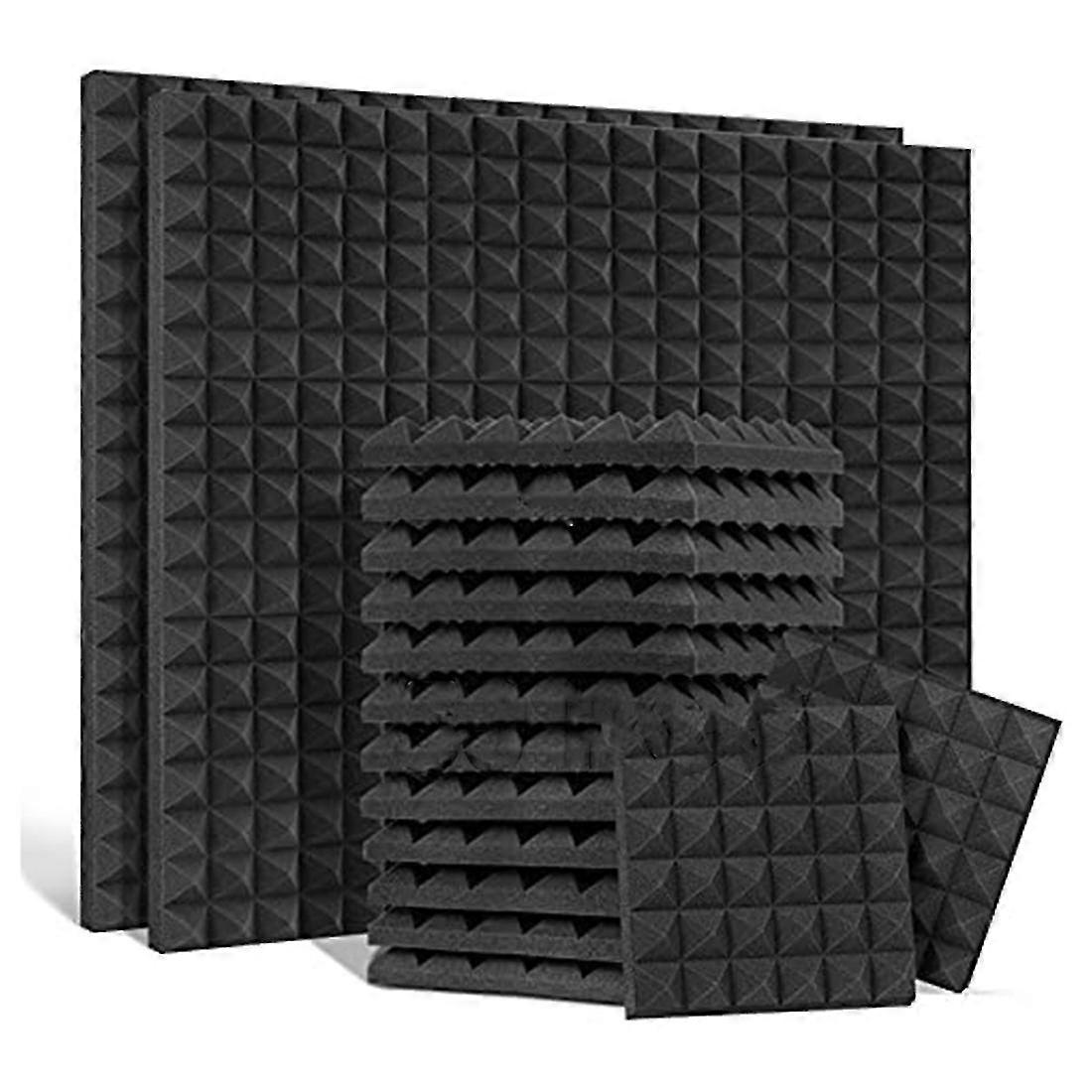 50 Pack Acoustic Panels,sound Proof Foam Panels,studio Soundproofing Wedges,wall Reduce Noise Foam