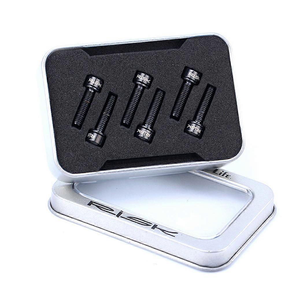 6pcs Bicycle Stem Mounting Screws, M5x18/20, Mounting Screws for Front Fork