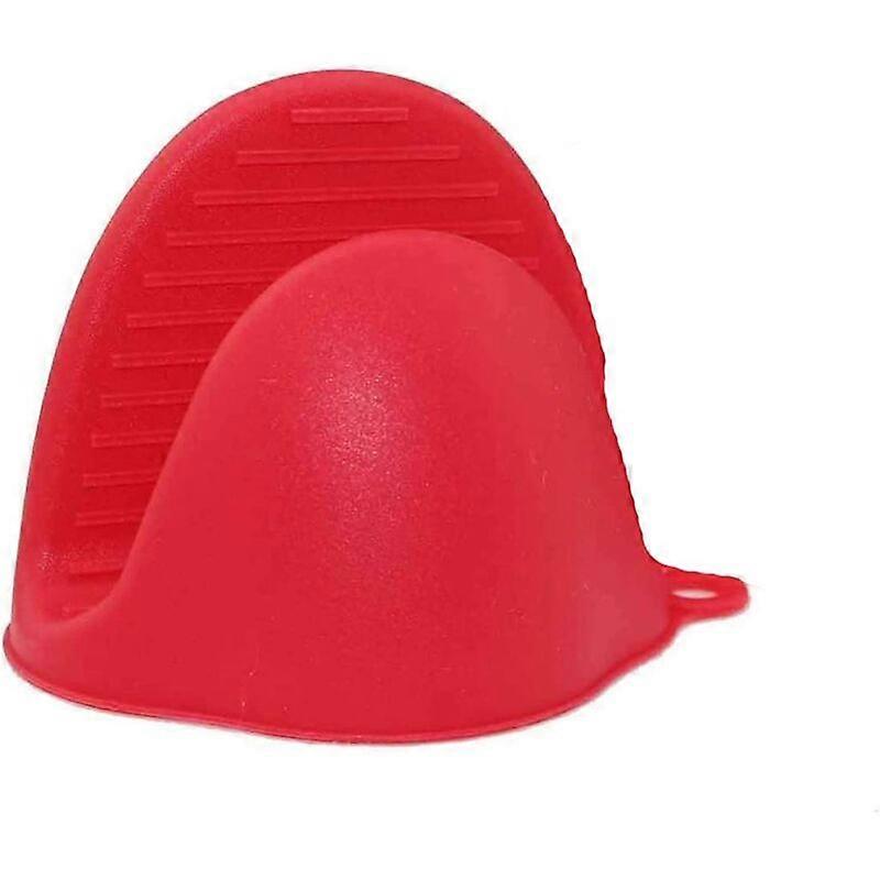 Silicone Oven Mitts Microwave Kitchen Protective Gloves - Red