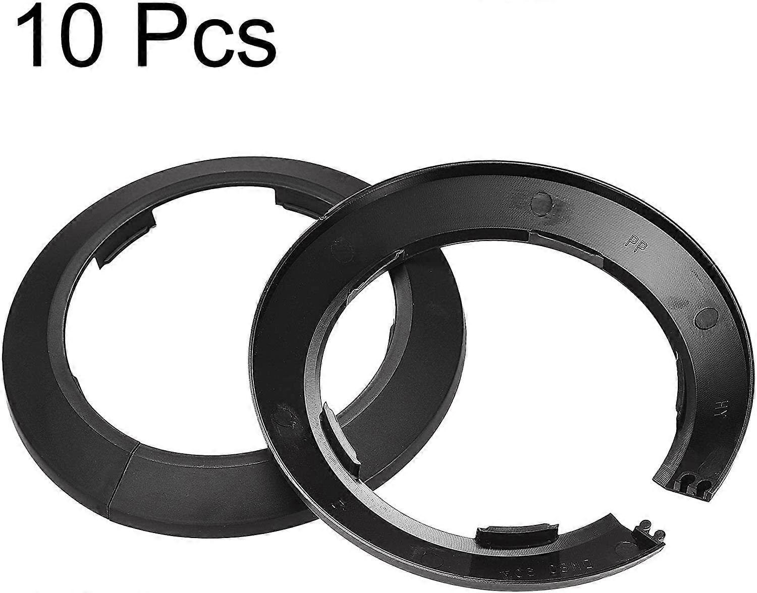 10pcs Decorative PP Plastic Radiator Pipe Covers 90mm Black