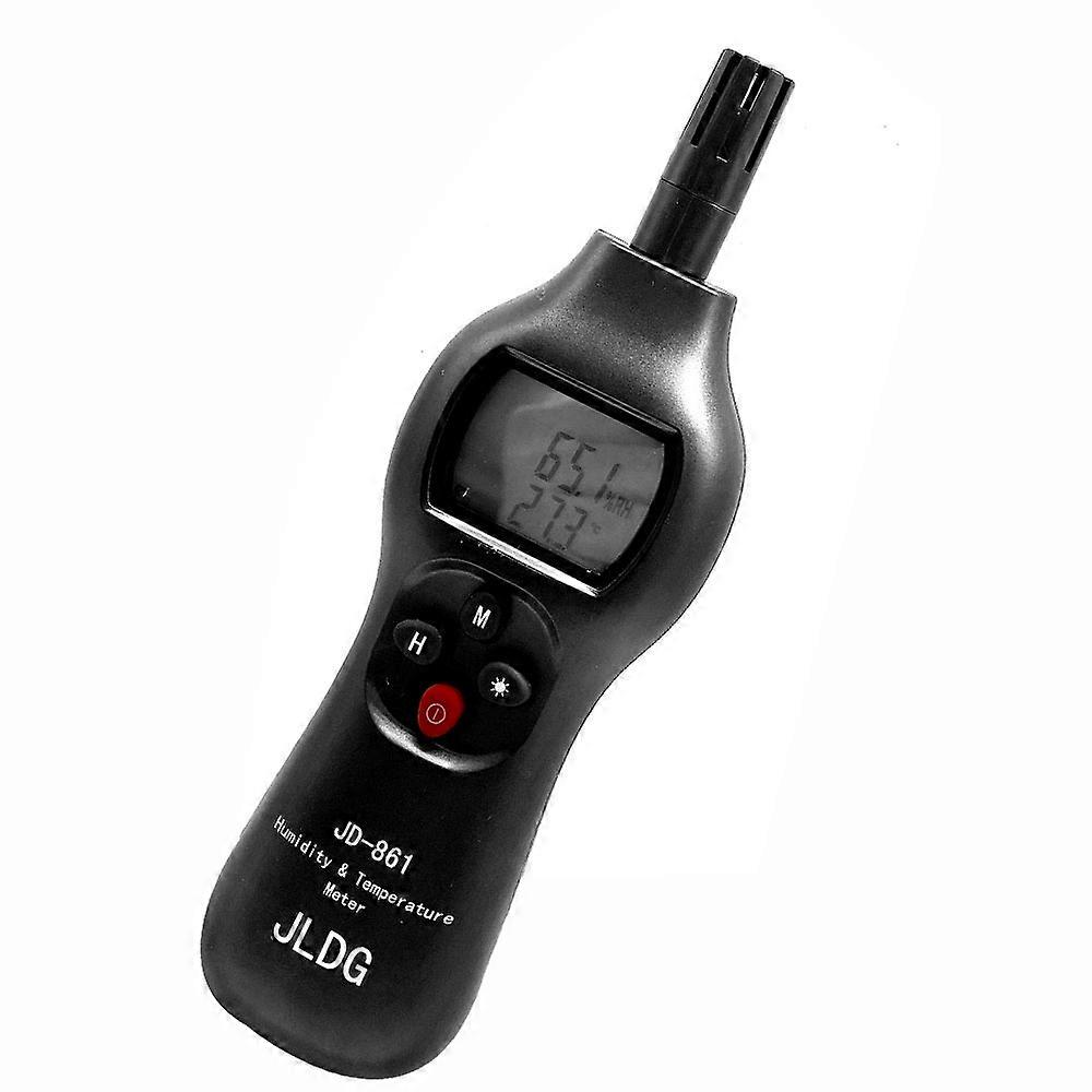 JD861 Digital Temperature and Humidity Meter LCD Display with Backlight / Adjustable Support Data Hold Function