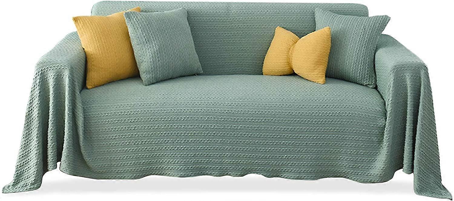 Sofa Throw Pillow Soft Comfortable Leaf Air Conditioning Nap Blanket
