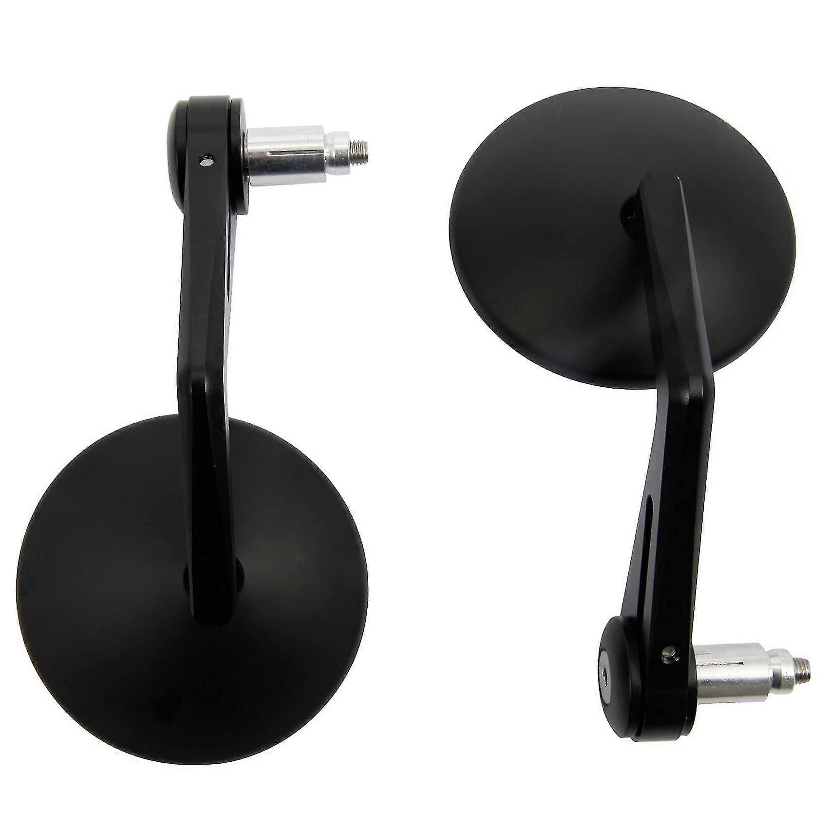 1 Pair Of Universal Rear View Round Motorcycle Scooter Side Mirrors Handlebar Mounting Rod Diameter