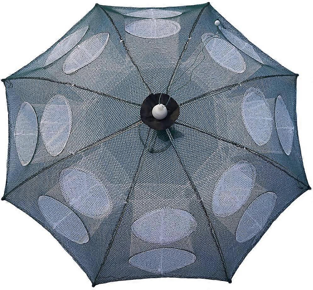 Fishing Net Trap Portable Folded Foldable Crab Net Cast Dip Bait Fish Shrimp Crawfish Langostino Cage Traps Mesh Automatic