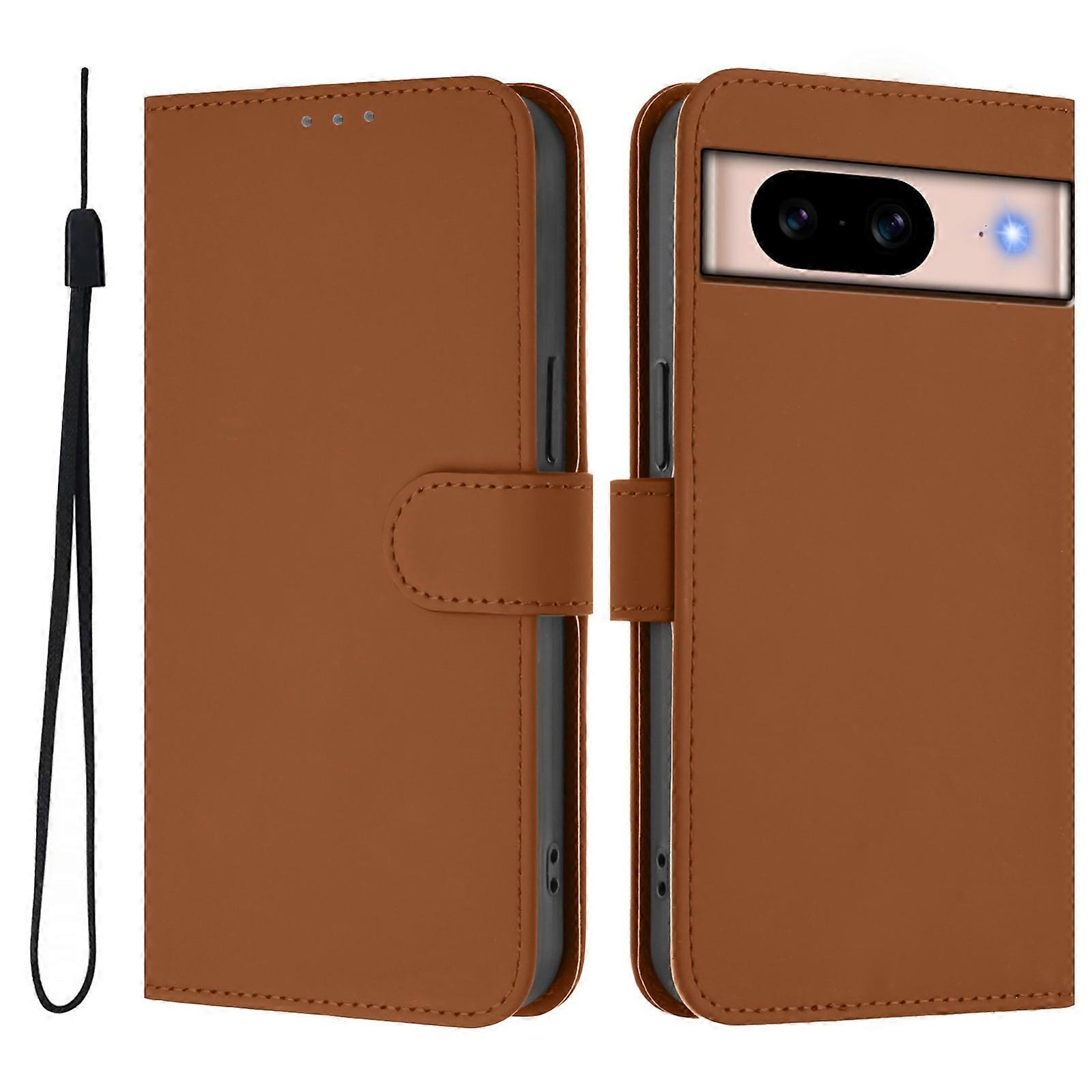 Capa de Couro com Sensação de Pele para Google Pixel 8a