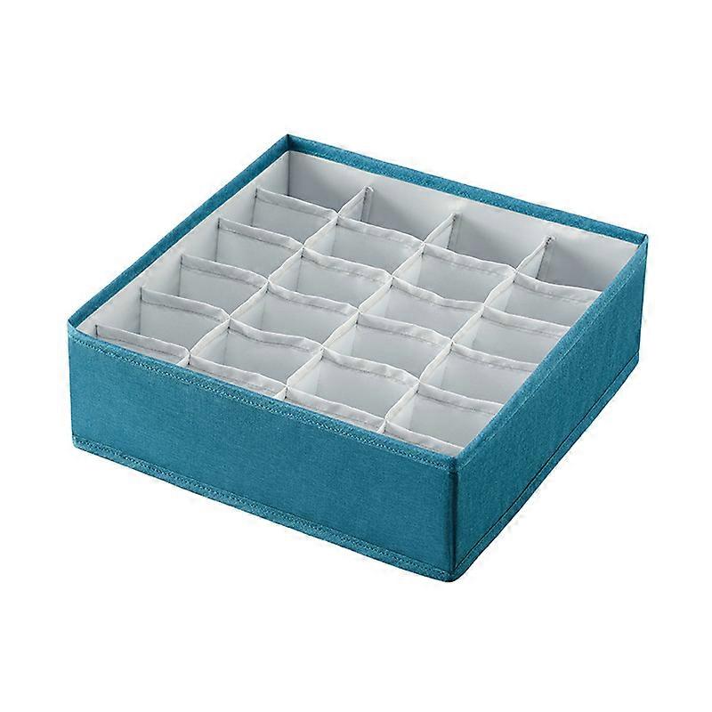 2-Pack Socks and Underwear Storage Boxes, 24 Compartments Foldable Boxes (Folding Boxes, Drawer Dividers, Drawer Organizer Fabric Boxes for Socks Stor