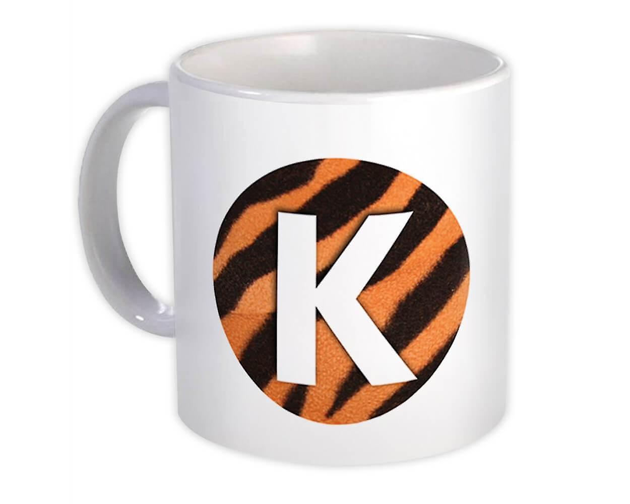 礼品杯：Monogram Letter K Tiger