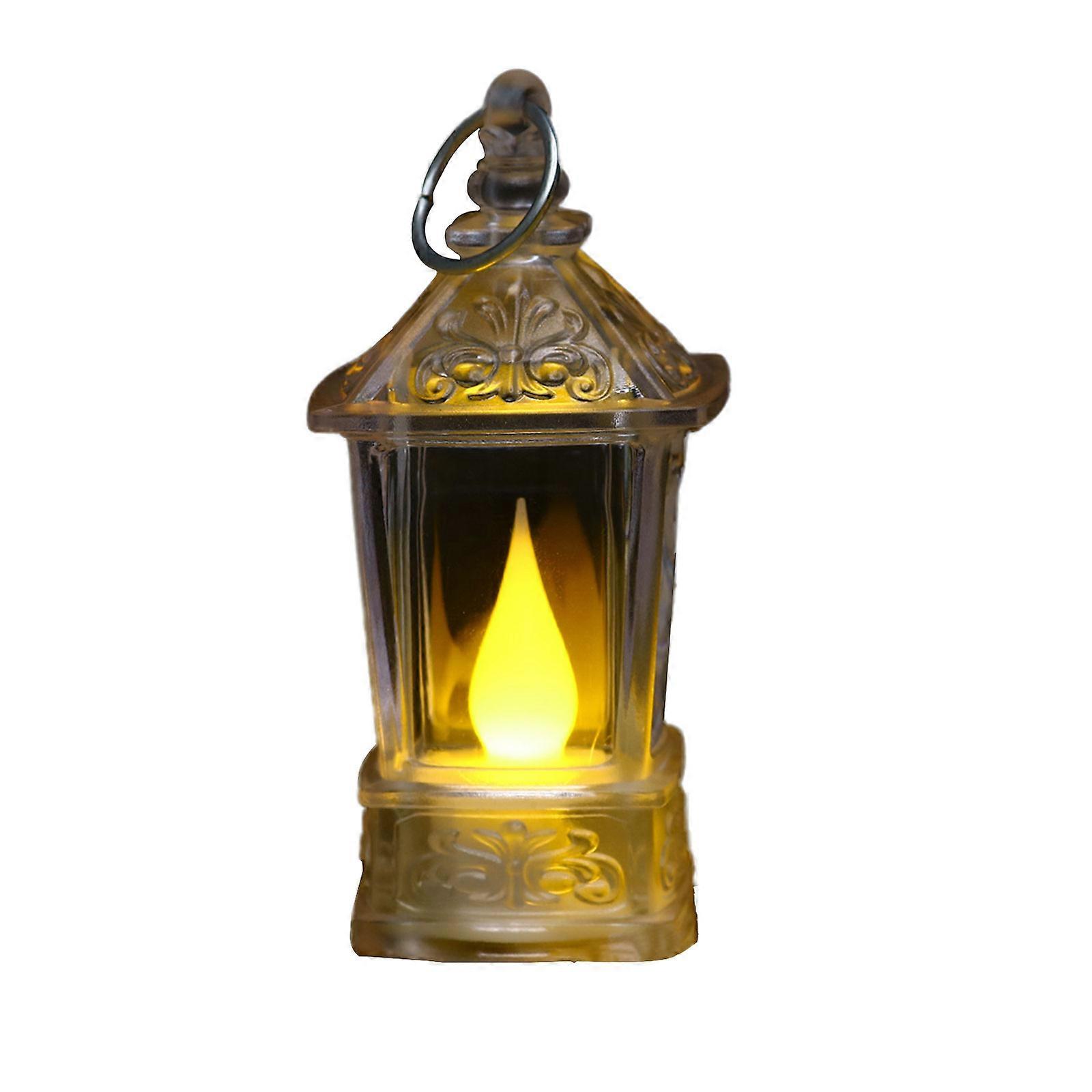 Pony Light LED Lantern Retro Style Energy-Saving Glare Free Shatterproof Battery Powered Flickering LED Candles Party Hanging Lantern 100% New