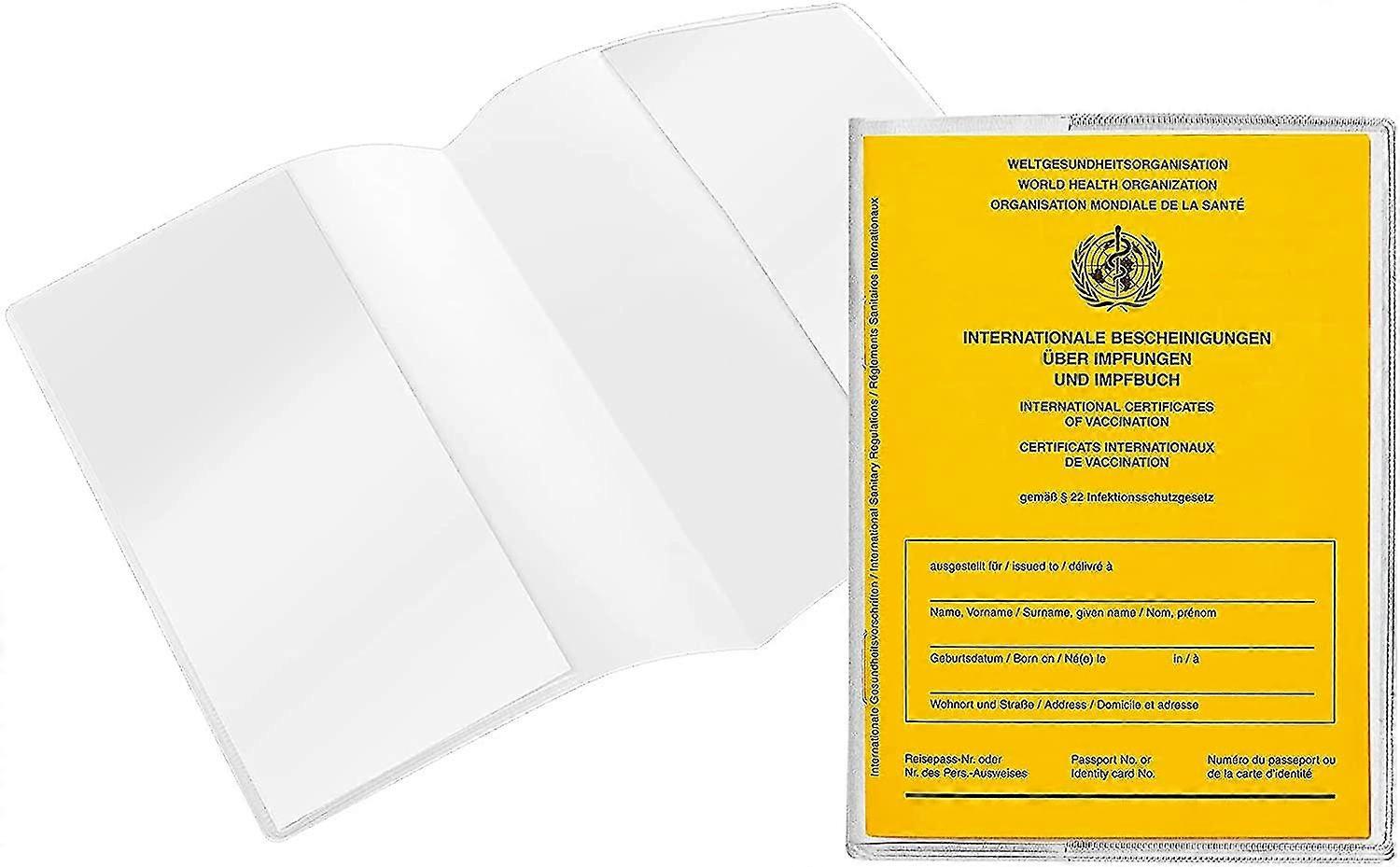 20 Pcs Vaccination Card Credit Card Holder Protector Sleeve