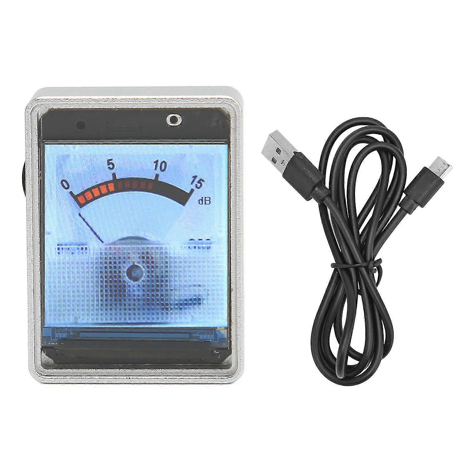 High Accuracy Sound Level Indicator 1.3inch Display Professional VU Meter with Voice Activation