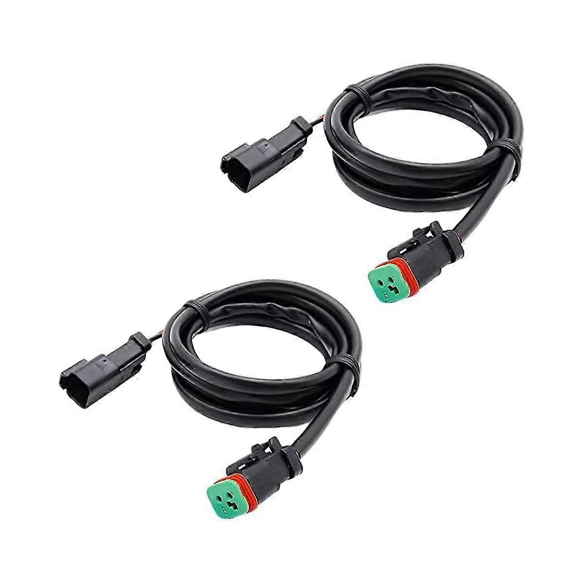 2 Lead 4 In1 Deutsch Dual Outputs Dt Dtm Female Connector Socket Adapters For Led Fog Light Led Pod