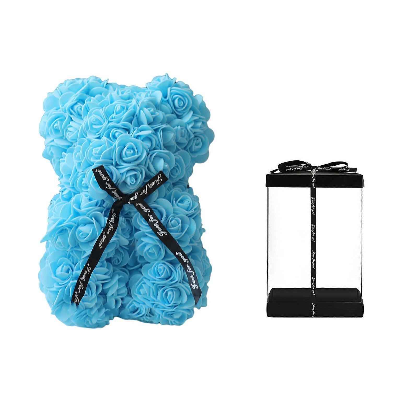 دمية دب وردة اصطناعية ، هدية لعيد الحب ، الزفاف ، عيد الأم وذكرى السنوية