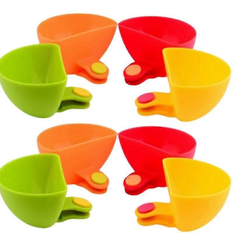8Pcs/Set Good Clamping Sauce Holder Creative PP Practical Food Grade Sauce Cup for Daily Use