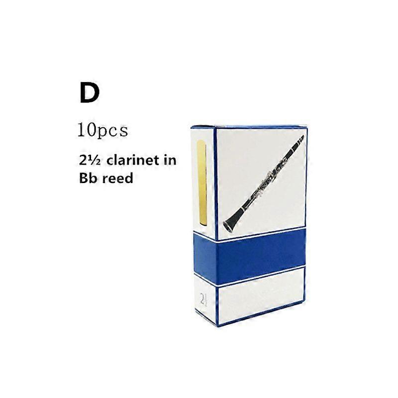 10pcs set Alto Soprano Tenor Saxophone Reeds Strength 2.5 Clarinet Reed