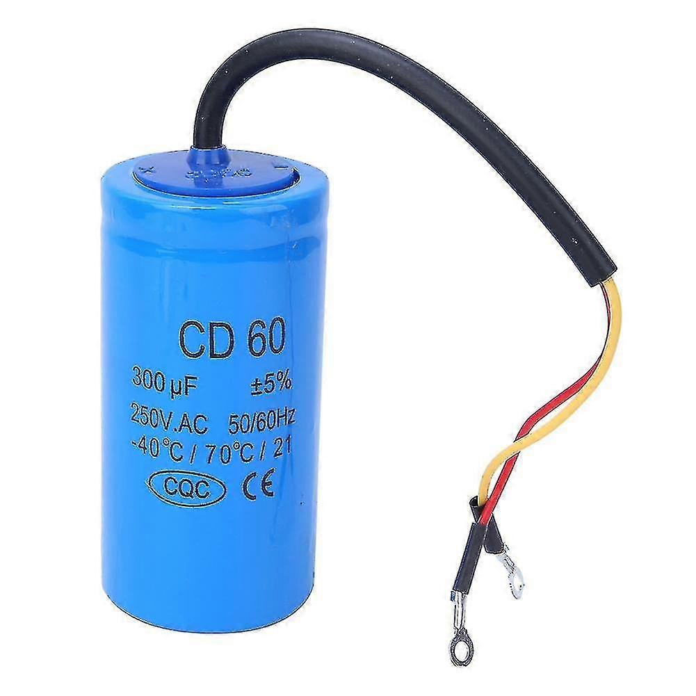 Cd60 250v سلسلة 300uf بدء مكثف محرك ضاغط الهواء مكثف