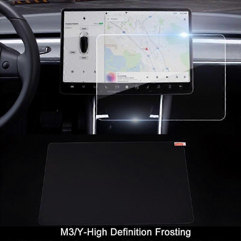 2023 Tempered Glass Screen Protector Designed for Tesla Model 3/Y Dashboard Touchscreen Matte High Definition Anti Fingerprint Screen Protectors