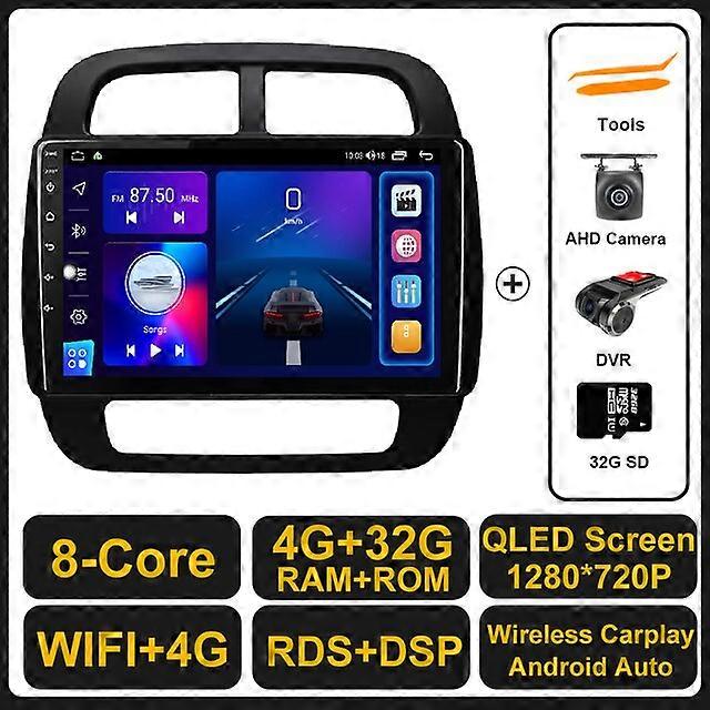 ルノーKWID K-ZE 2015 - 2019カーラジオステレオマルチメディアビデオプレーヤーナビゲーションGPSワイヤレスCarplay DSP RDSのAndroid 11
