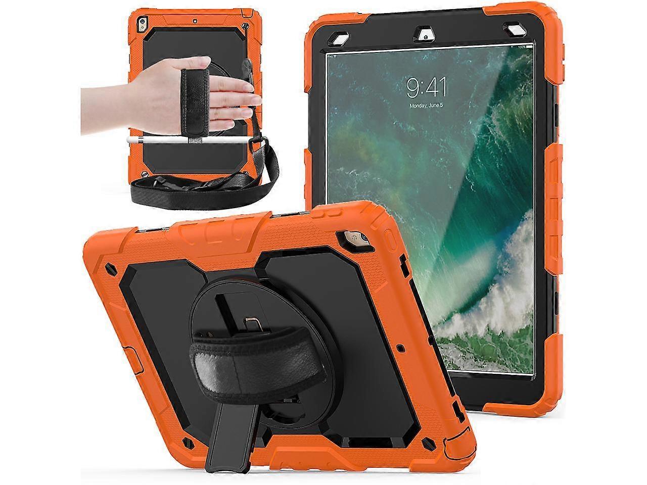iPad Air 3 10.5 Case 2019 / iPad Pro 10.5 Case 2017, Rugged Heavy Duty Shockproof Protective Cover Case with Rotating Kickstand for iPad Air (3rd Gen)