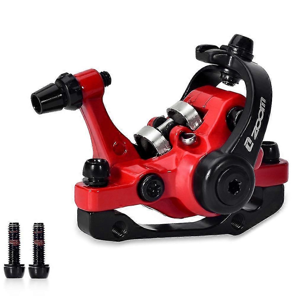 Zoom Bicycle Mechanical Caliper Disc Brakes Double Brake,red Front