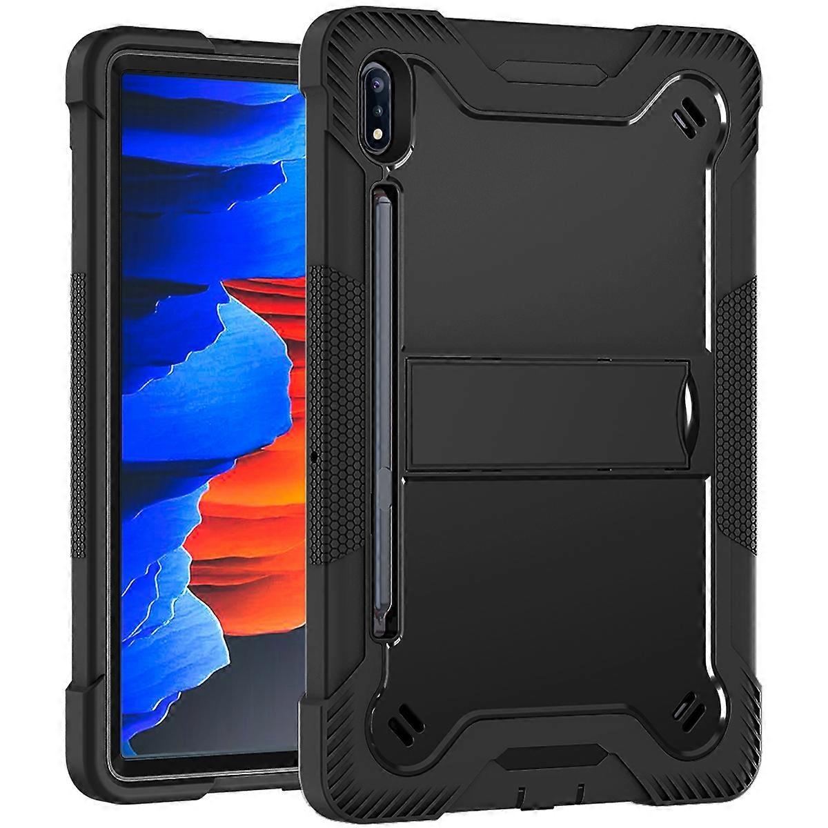 For Samsung Galaxy Tab S7 Silicone + PC Case