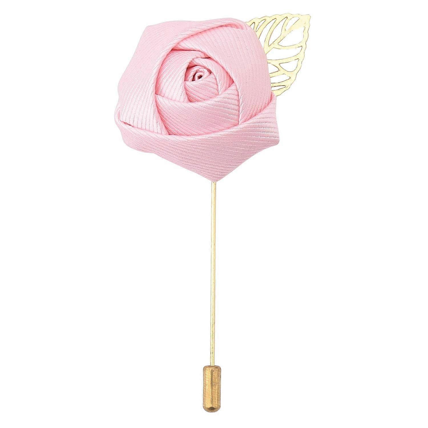 Rose Quartz Plain Twill Lapel Pin