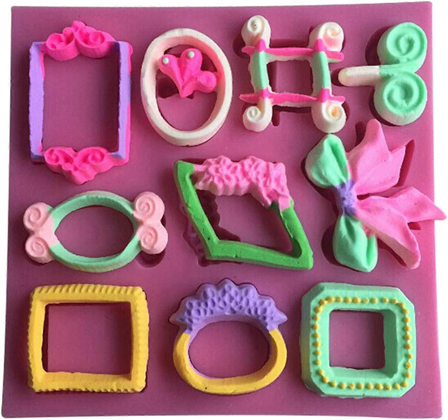 3D Fondant Molds Silicone Molds for Cake Decorating,Pink
