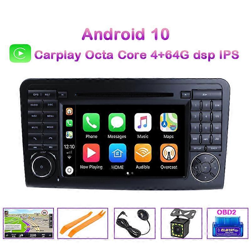 PX5 DSP Android 10 4G 8 CORE CAR DVD player Carplay For Mercedes Benz GL ML CLASS W164 ML350 ML500 X164 GL320 GPS stereo radio