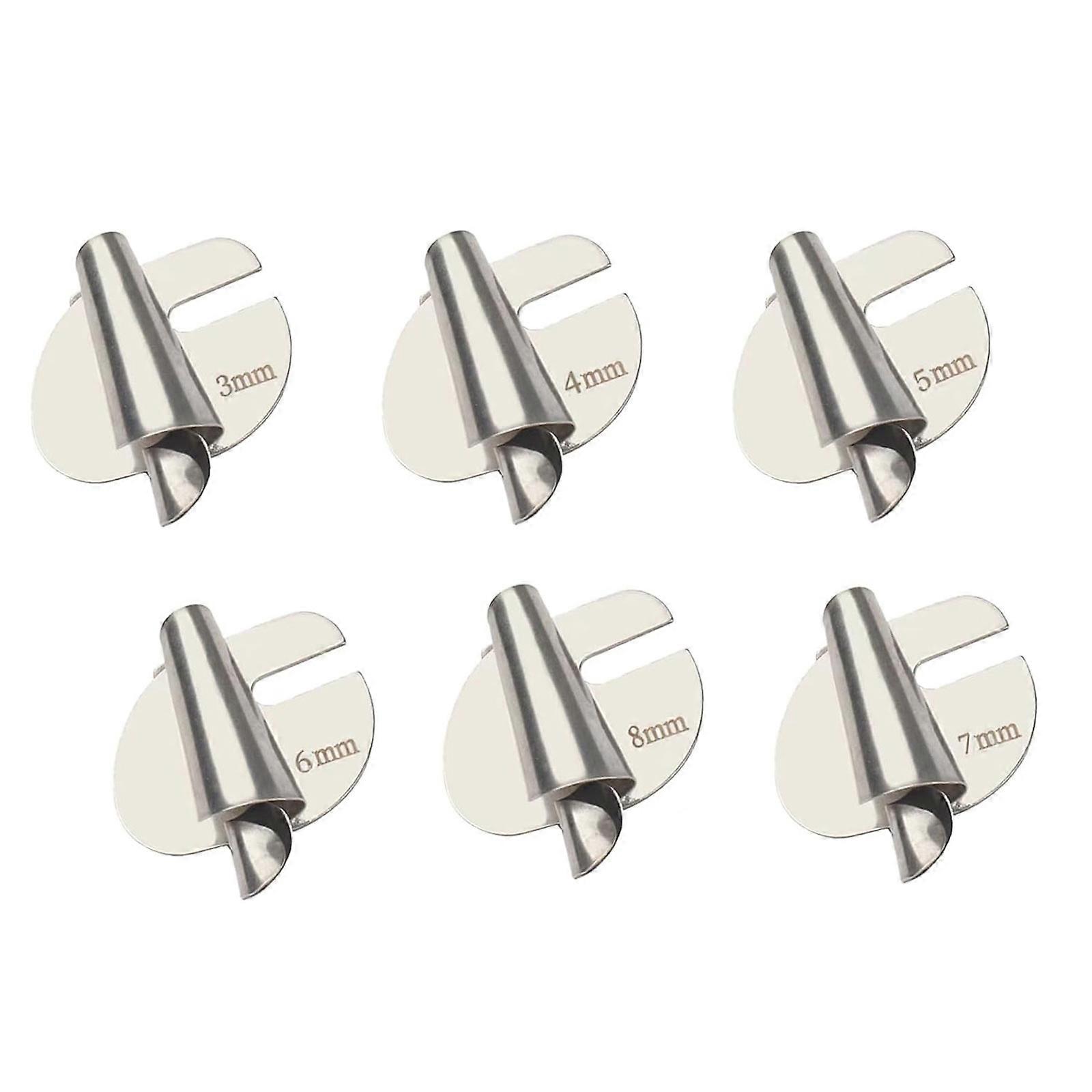 6pcs תפירה רגל Hemmer מגולגל, 3mm-8mm מכונת תפירה מגולגלת