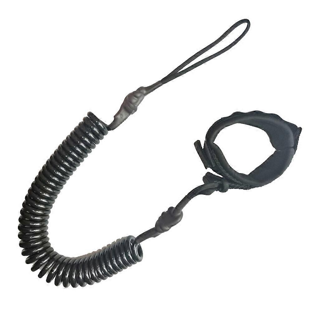 Adjustable Ankle Strap Surfboard Coiled Leash for Safe SUP & Surfing