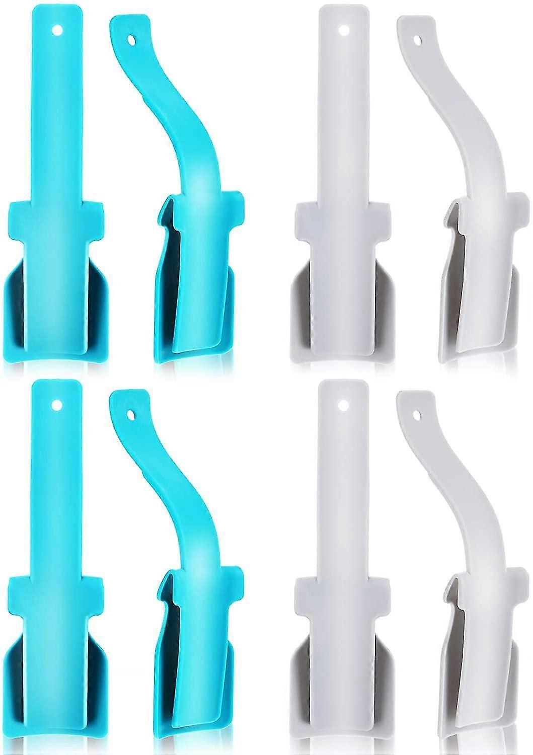 8 Pieces Portable Lazy Shoe Helper Shoe Wear Helper Plastic Shoe Horn Handheld