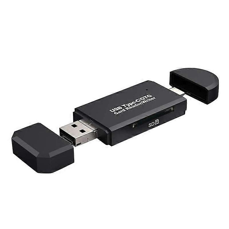 3 in 1 Universal Type C Micro-USB OTG High Speed TF/Micro-SD Memory Card Reader JIKAIX