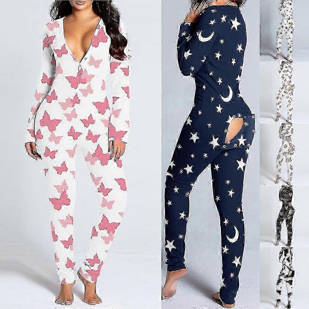 المرأة مثير بذلة بيجاما بعقب بوم فتح رفرف Bodysuit ملابس نوم
