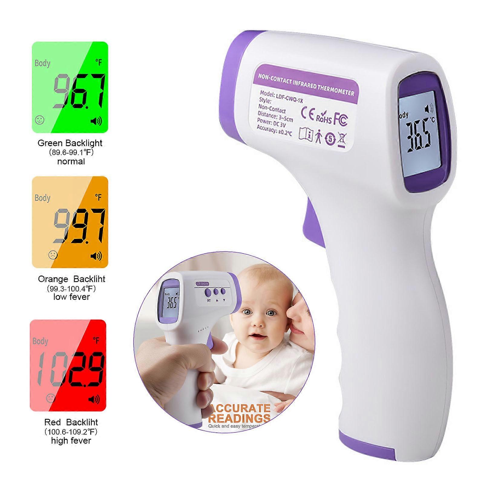 Digital Infrared Forehead Thermometer LCD Kids Adult Function