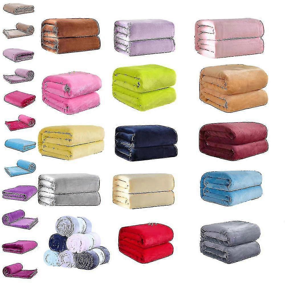 Thermal Flanel Faux Fleece Přikrývka Super Soft Blanket A