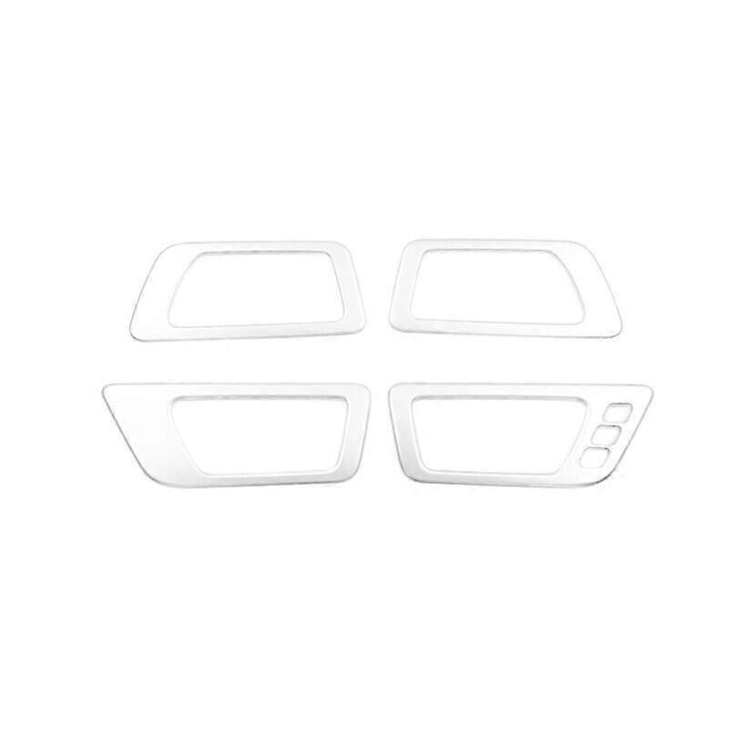 For Toyota Highlander 2014-2019 Matte Silver Inner Door Handle Lock Frame Trim