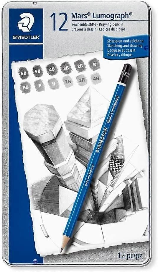 Staedtler Pencil Mars Lumograph, 12 Parça Set (100 G12)