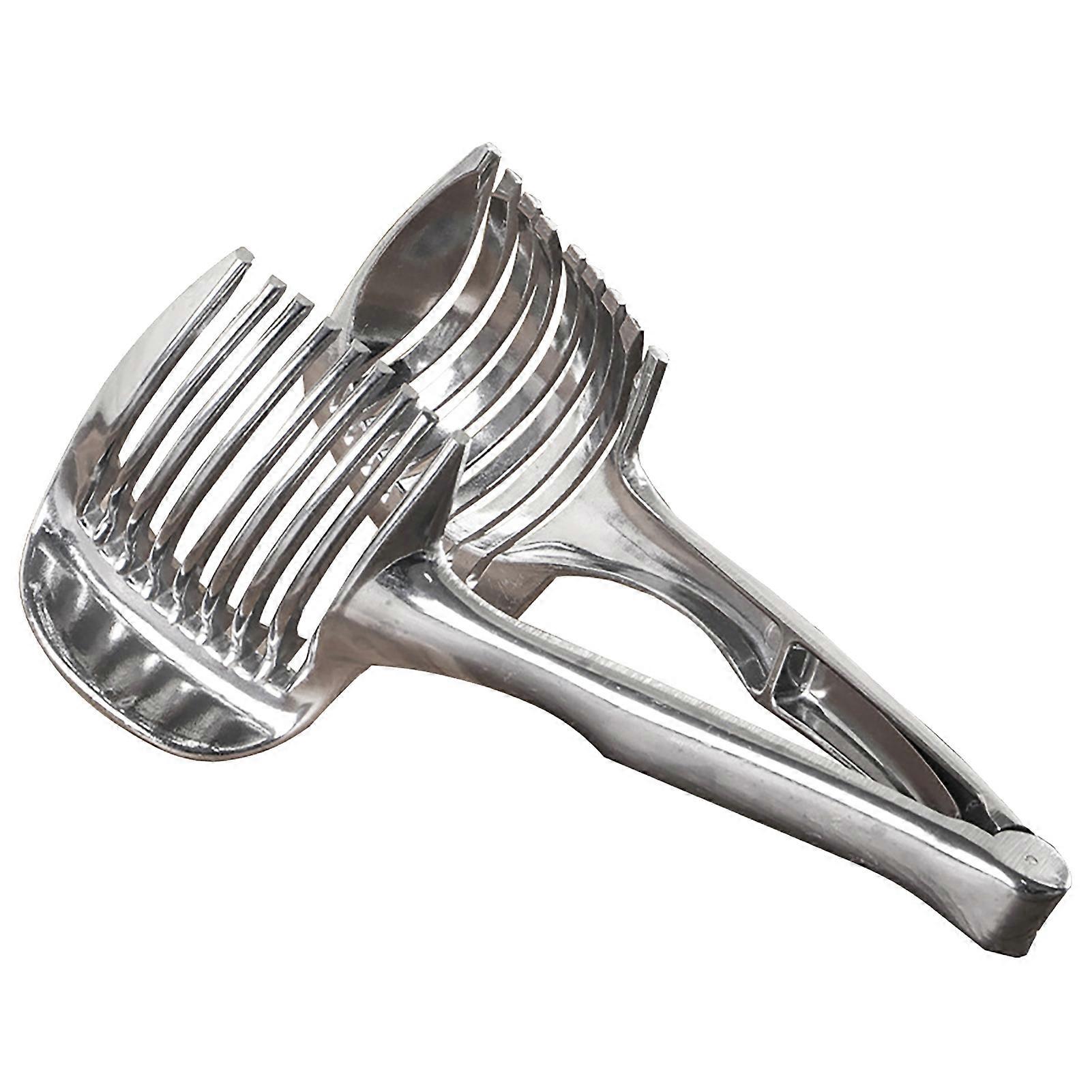 Lemon Slicer Vegetable Fruit Cutter Slicing Tool Ergonomic Handle Design Reusable Multipurpose Handheld Fruit Tongs