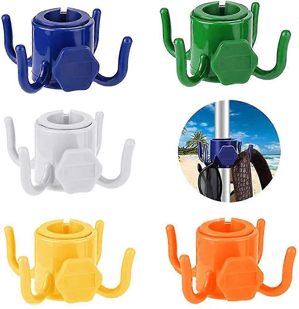 Beach Umbrella Hanging Hook 4-Prongs Plastic Hanging Umbrella Hook