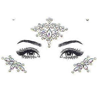 Rhinestone Face Gems Jewels, Rave Crystals Face Gems Stick On, For Festival Rave